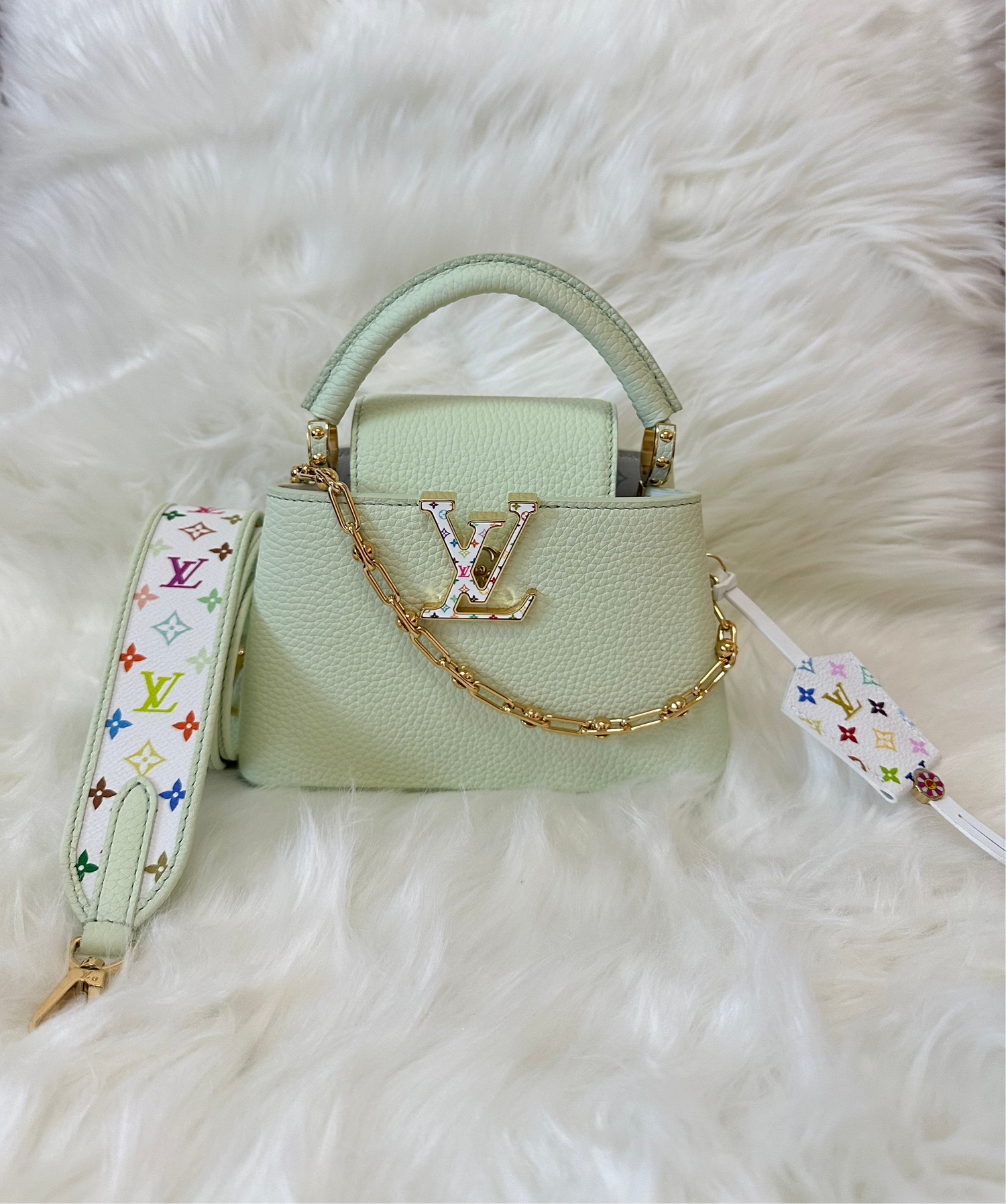 Brand New Limited Louis Vuitton x TM Capucines Mini Bag