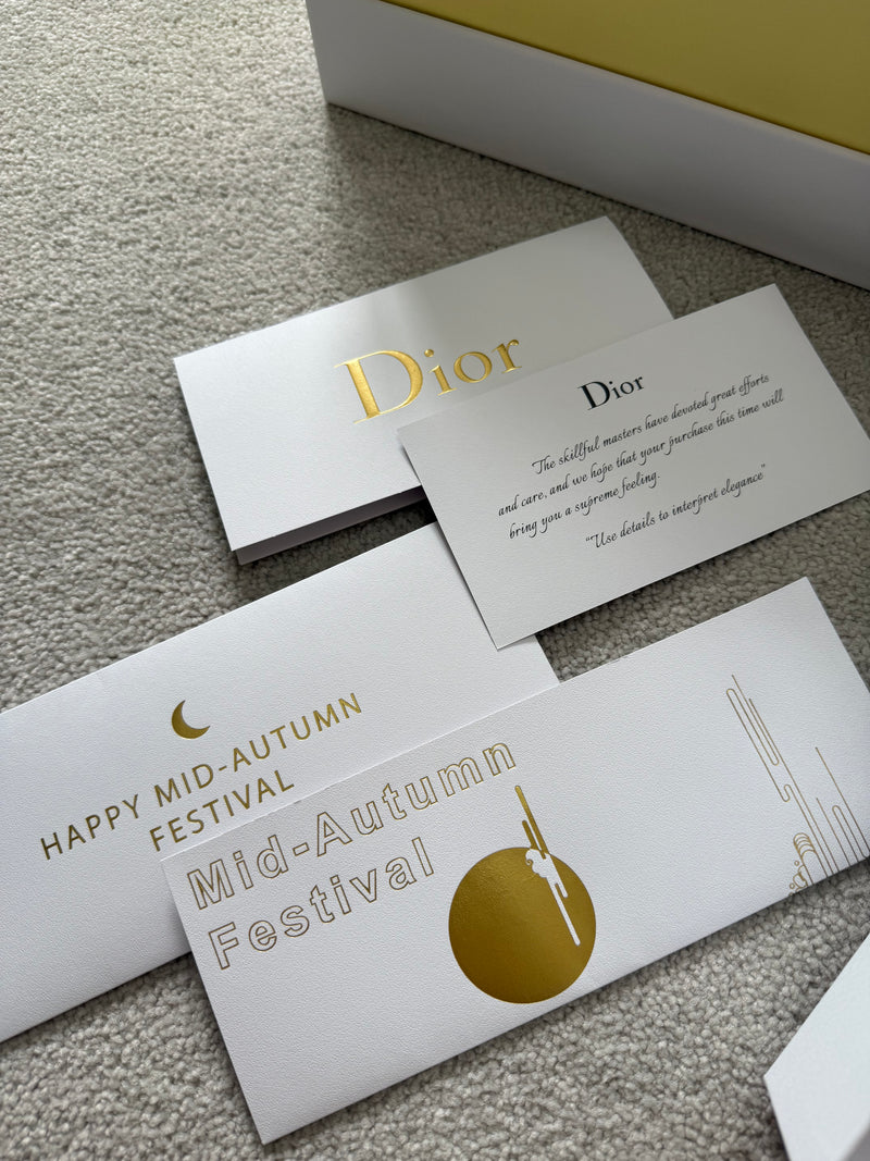 Dior Mooncake Set Display With Inlex Bear Charm Key Chain (no food/mooncake)