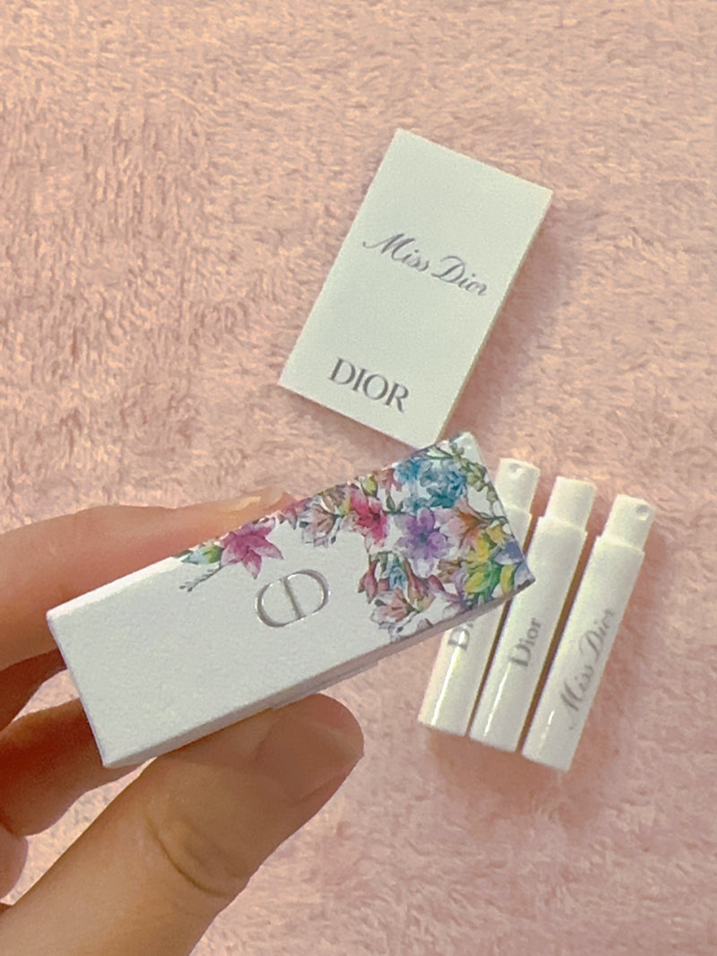 Miss Dior Eau De Toilette Spray Perfume Sample 1ml x 3