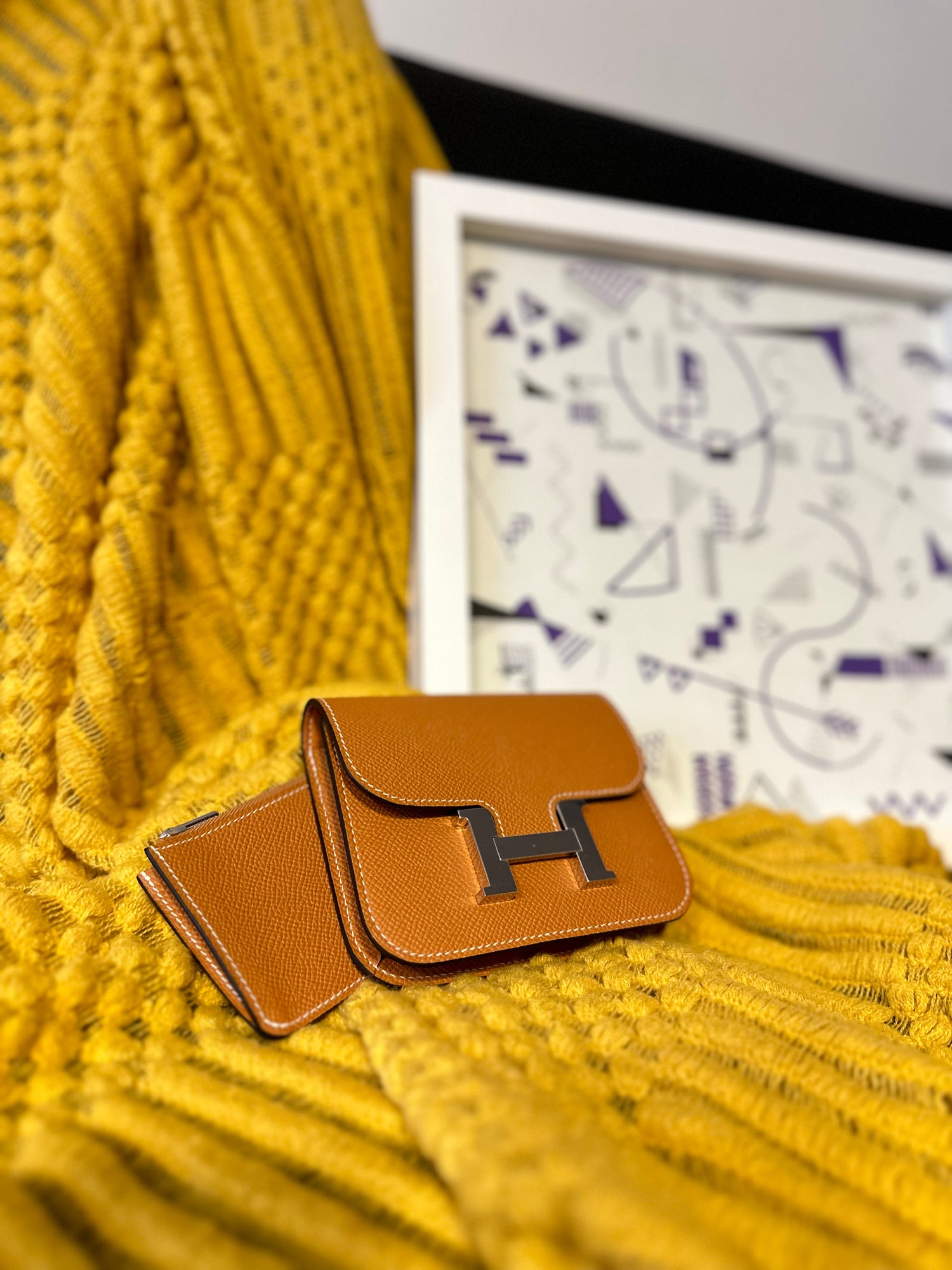 Preloved Hermes Constance Slim Wallet