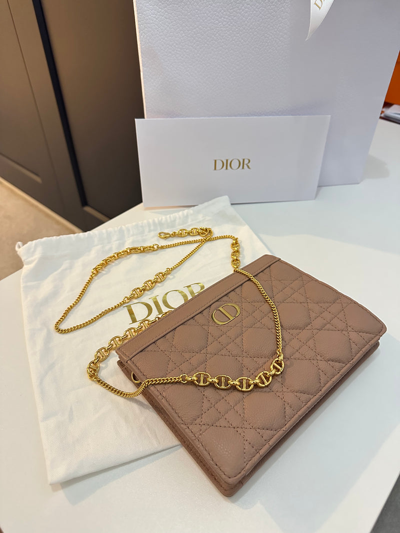 Brand New Dior Caro Every Dior Pouch On Chain
