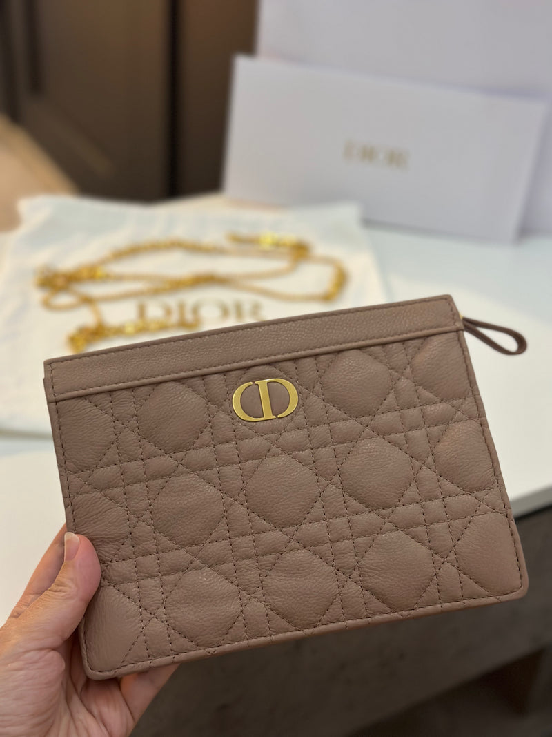 Brand New Dior Caro Every Dior Pouch On Chain