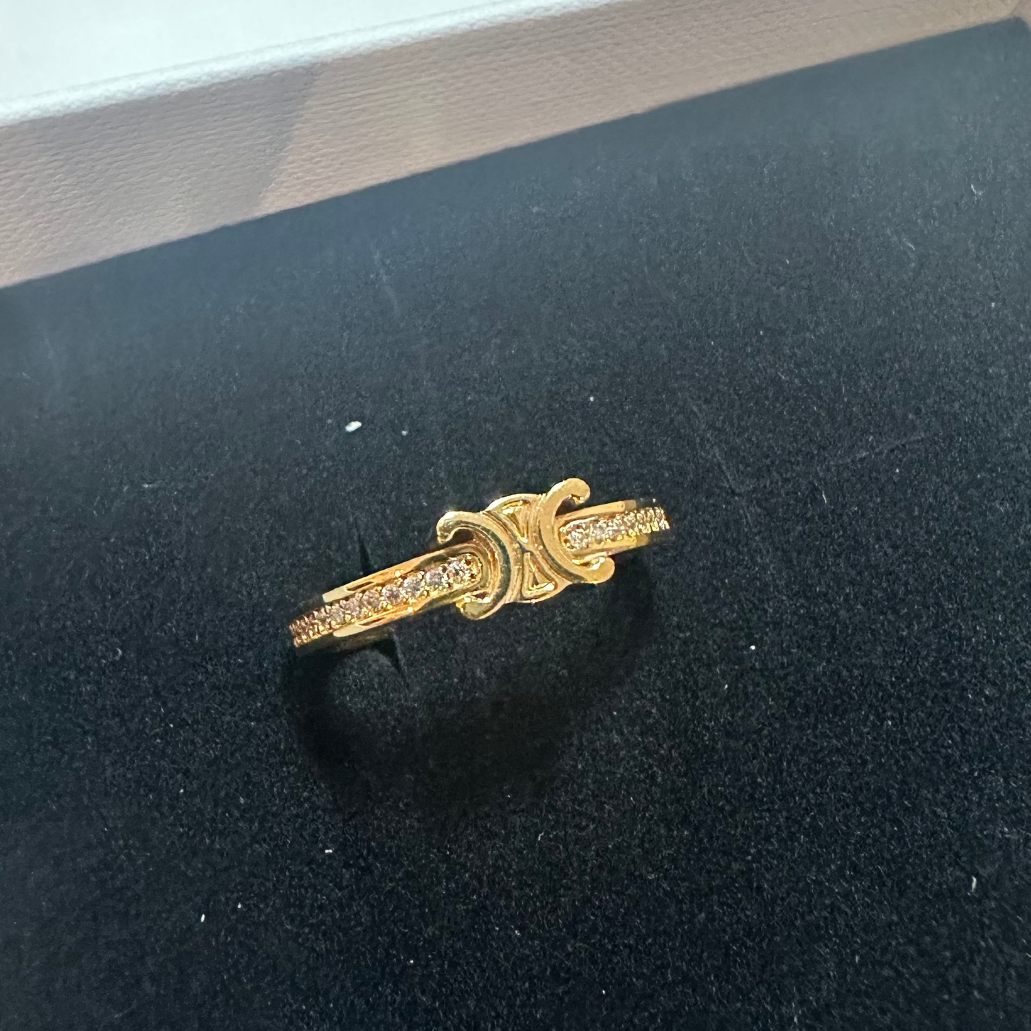 2024 Brand New Celine Sparkle Ring Gold Size 54