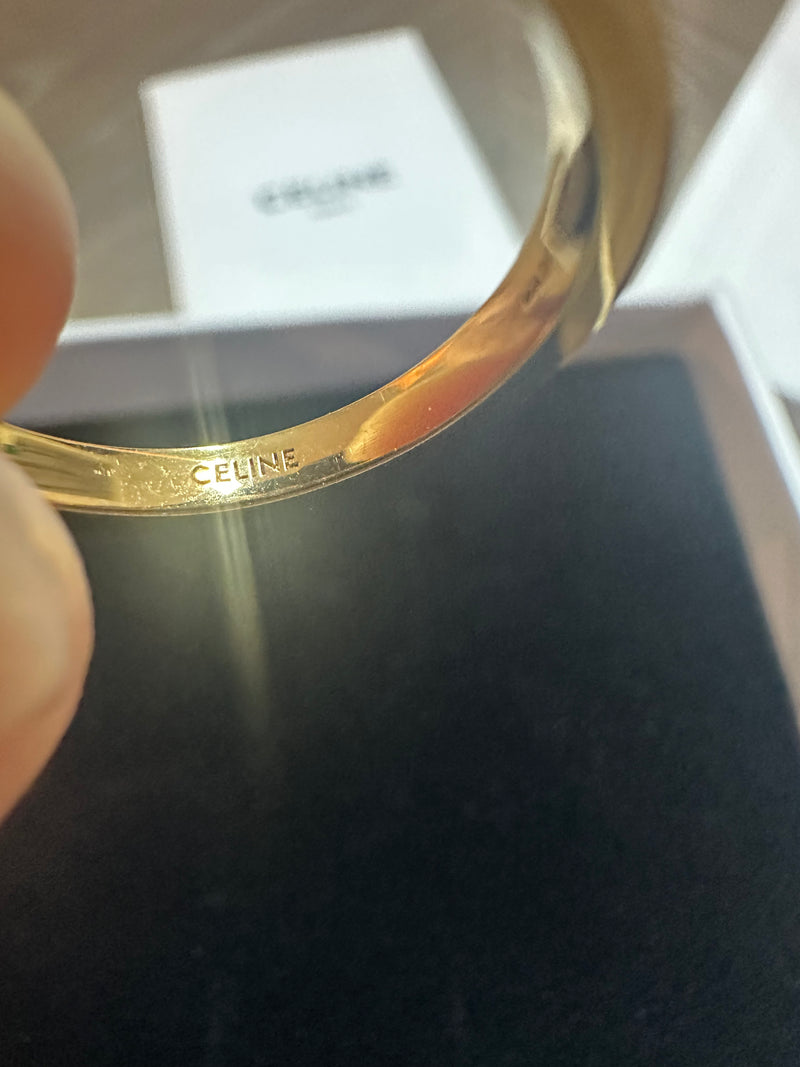 2024 Brand New Celine Sparkle Ring Gold Size 54