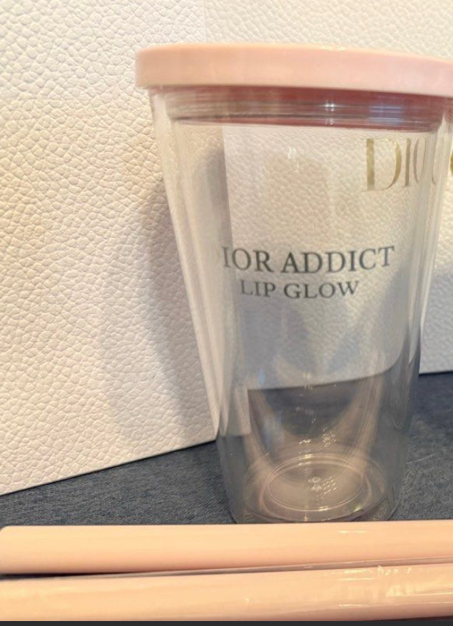 Limited Dior Beauty VIP Plastic Cup With Straw