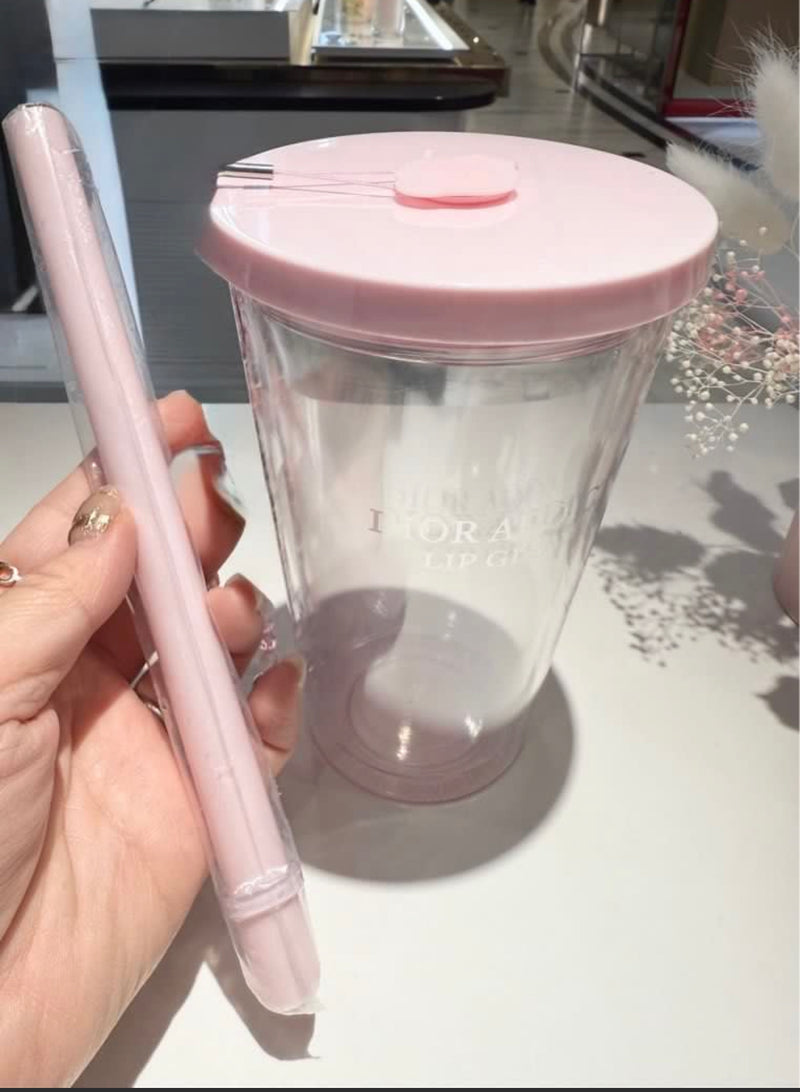 Limited Dior Beauty VIP Plastic Cup With Straw