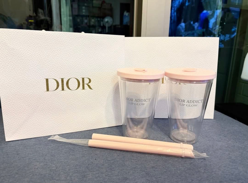 Limited Dior Beauty VIP Plastic Cup With Straw