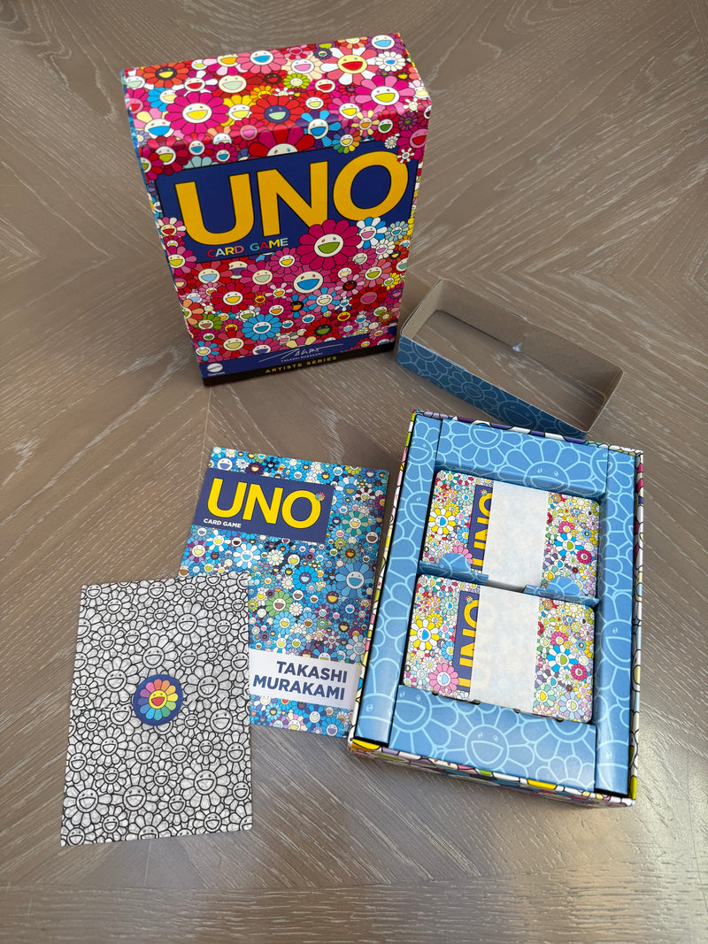 Takashi Murakami Gift Set UNO Card Game 3 Daisy Marc Jacobs Sample With Bag