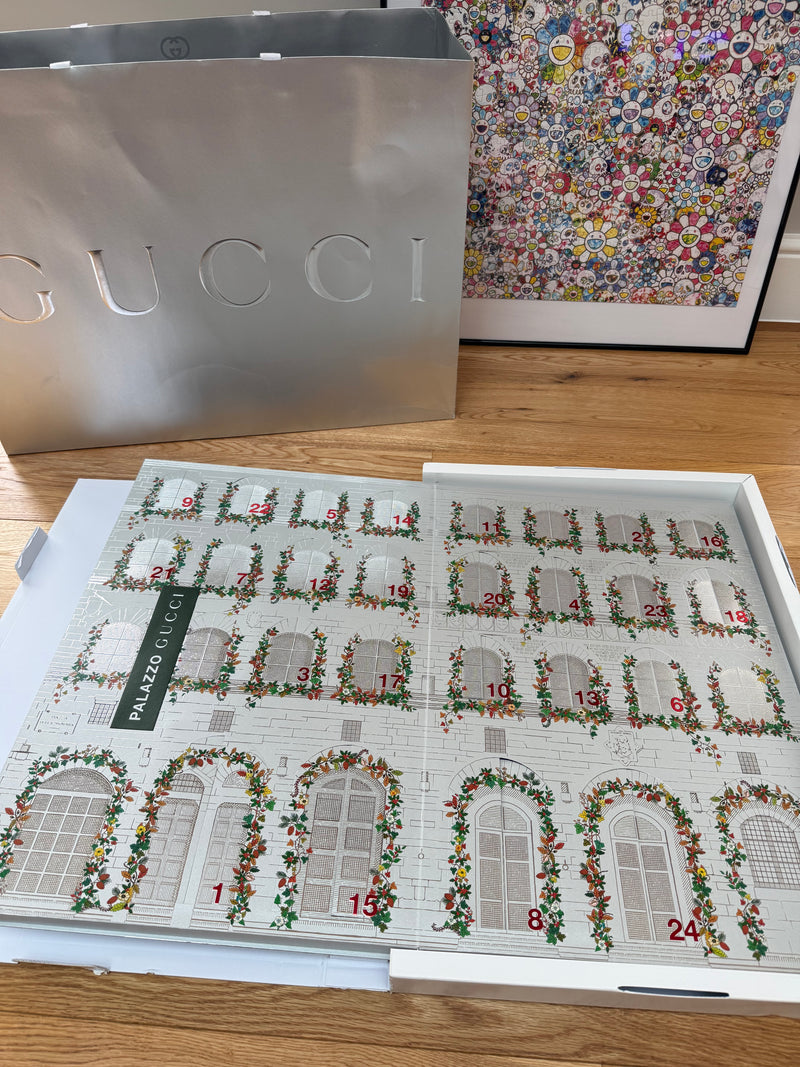 GUCCI 2025 Advent Calendar with 24 themed Ornaments