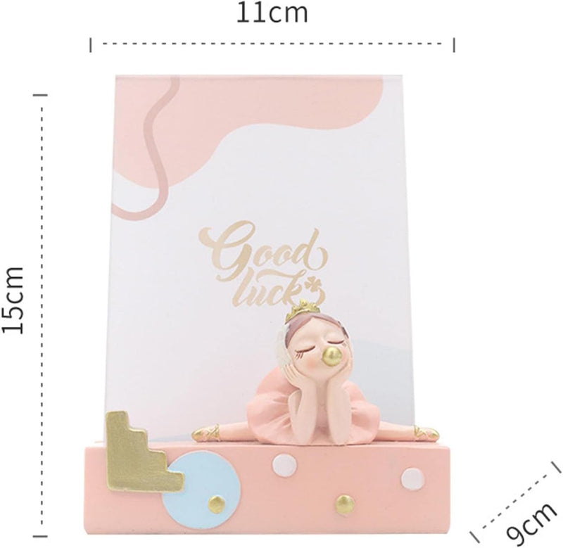 Tabletop Photo Frame with  Adorable Lovely Ballet Girl Figure