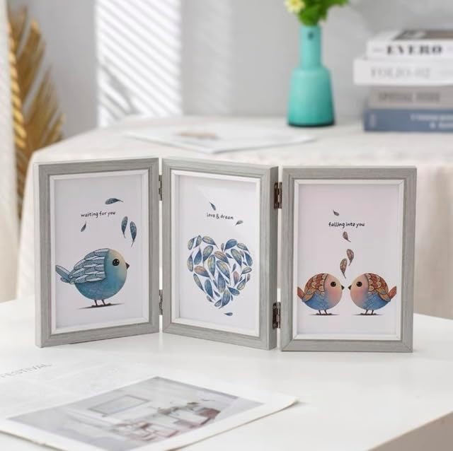 Tri-fold Combination Photo Frame Studio Creative Folding Photo Frame