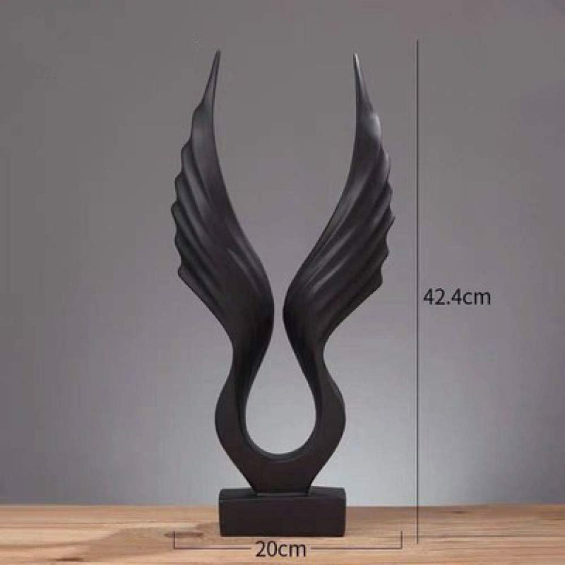 Abstract Wings Figurine Eagle Wing Statue Resin Eagle Sculptures