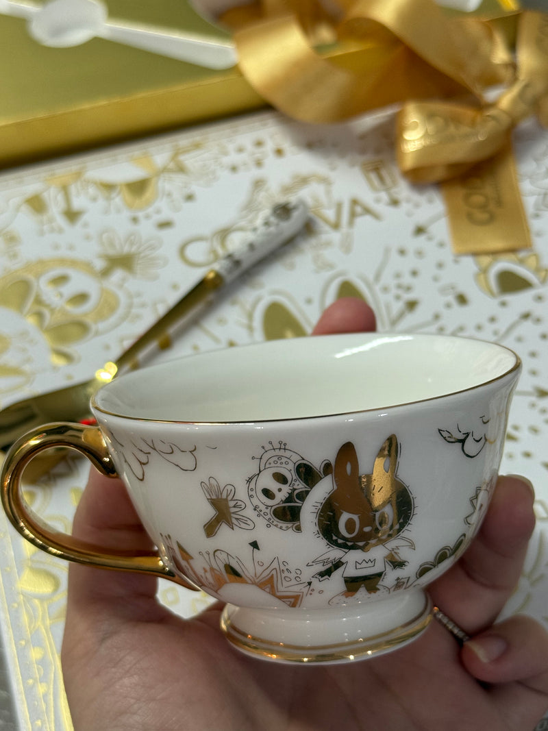 Labubu x Godiva Chocolate Tablet Gift Set with Ceramic Cup & Spoon Brand New