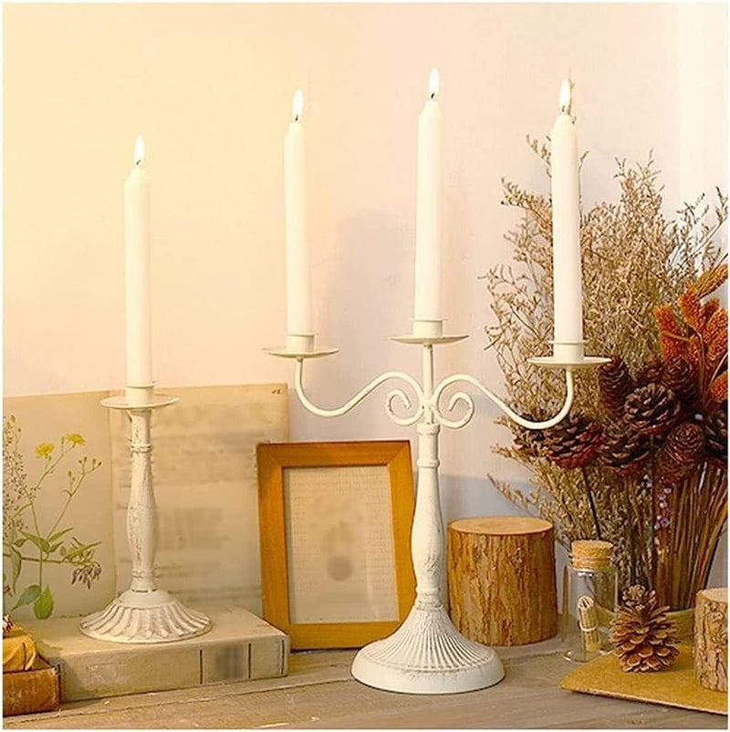 Three Headed Candle Holder Retro Stand Candlelight Dinner Decoration