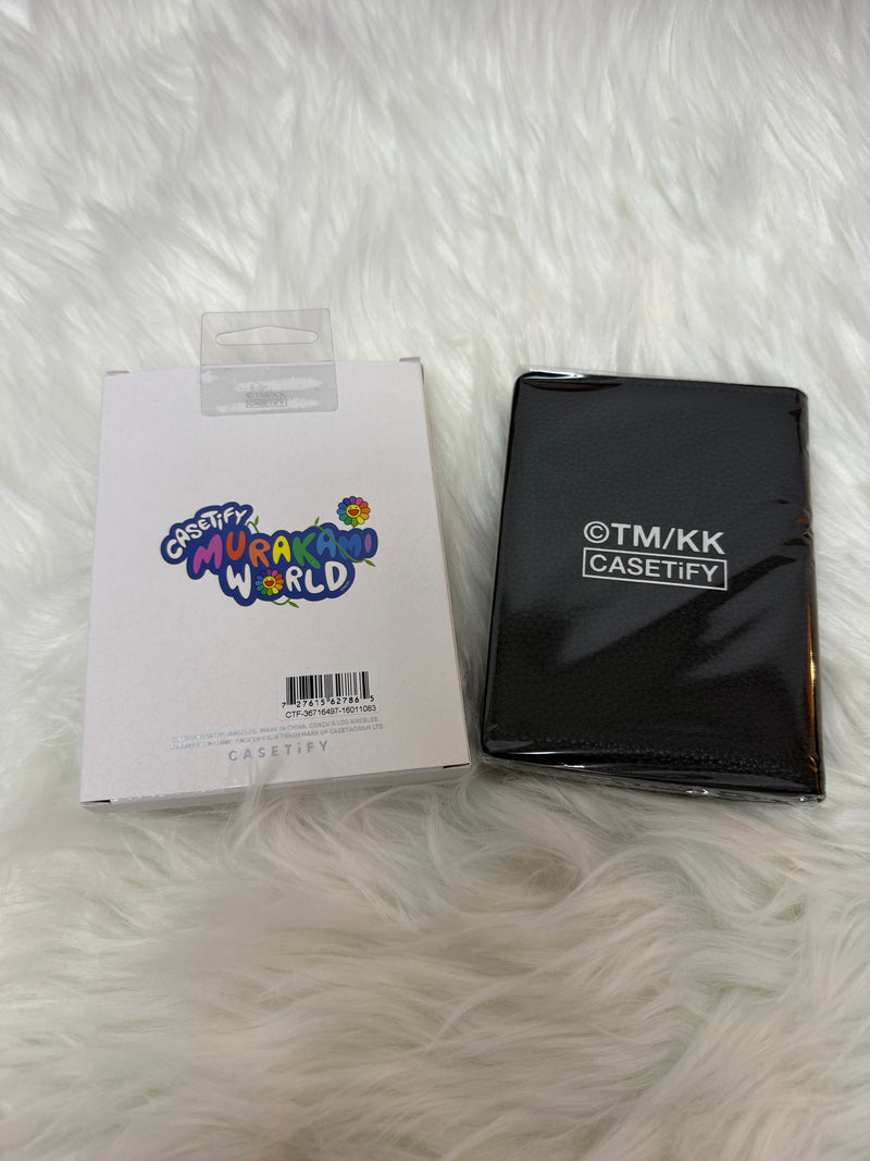 Takashi Murakami Flowers Bloom Passport Holder Black Brand New Limited
