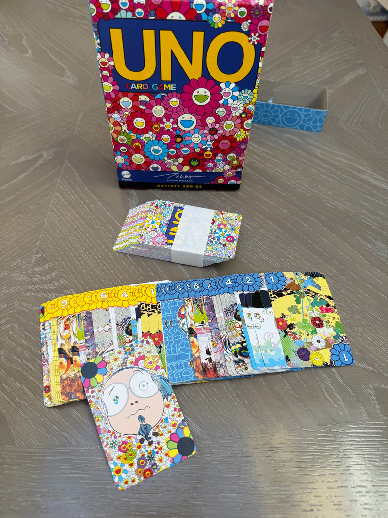 Takashi Murakami Gift Set UNO Card Game 3 Daisy Marc Jacobs Sample With Bag