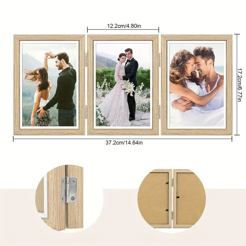 Tri-fold Combination Photo Frame Studio Creative Folding Photo Frame