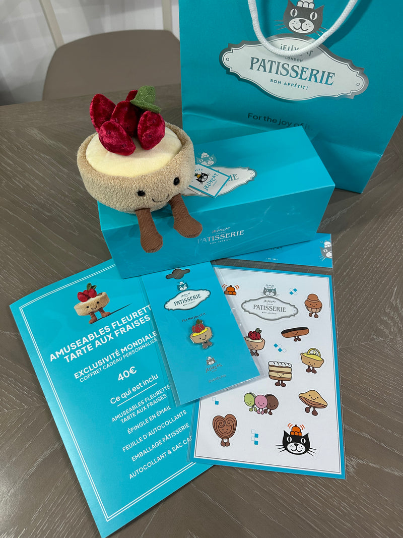 Jellycat Paris Special Strawberry Tart