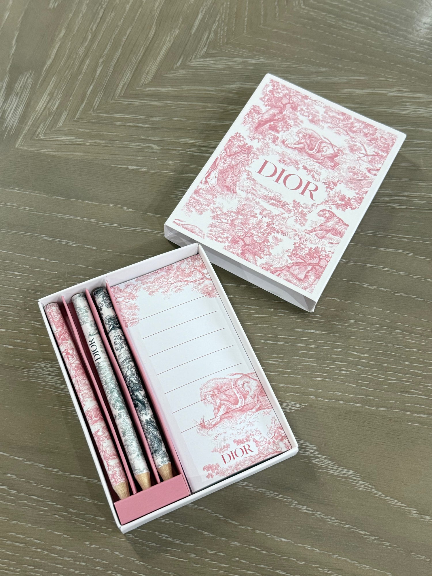 Dior 3 Color Pens Notepad and Planner Set Office Supply