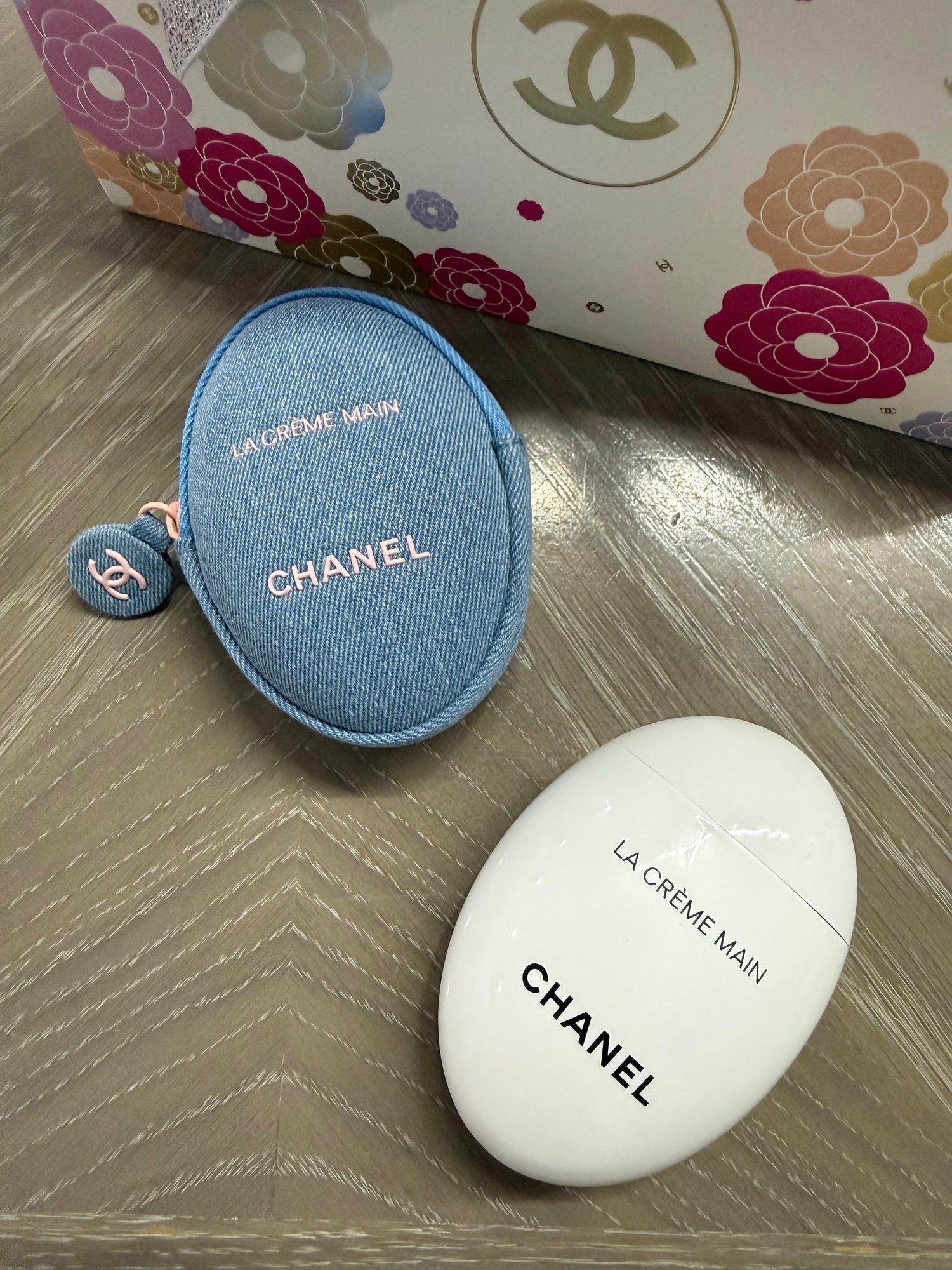 Limited Chanel Hand Cream 50ml with Demin Pouch New With Receipt