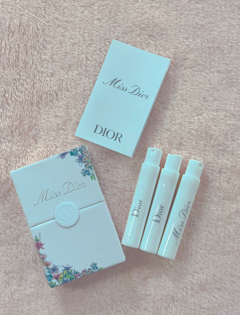 Miss Dior Eau De Toilette Spray Perfume Sample 1ml x 3