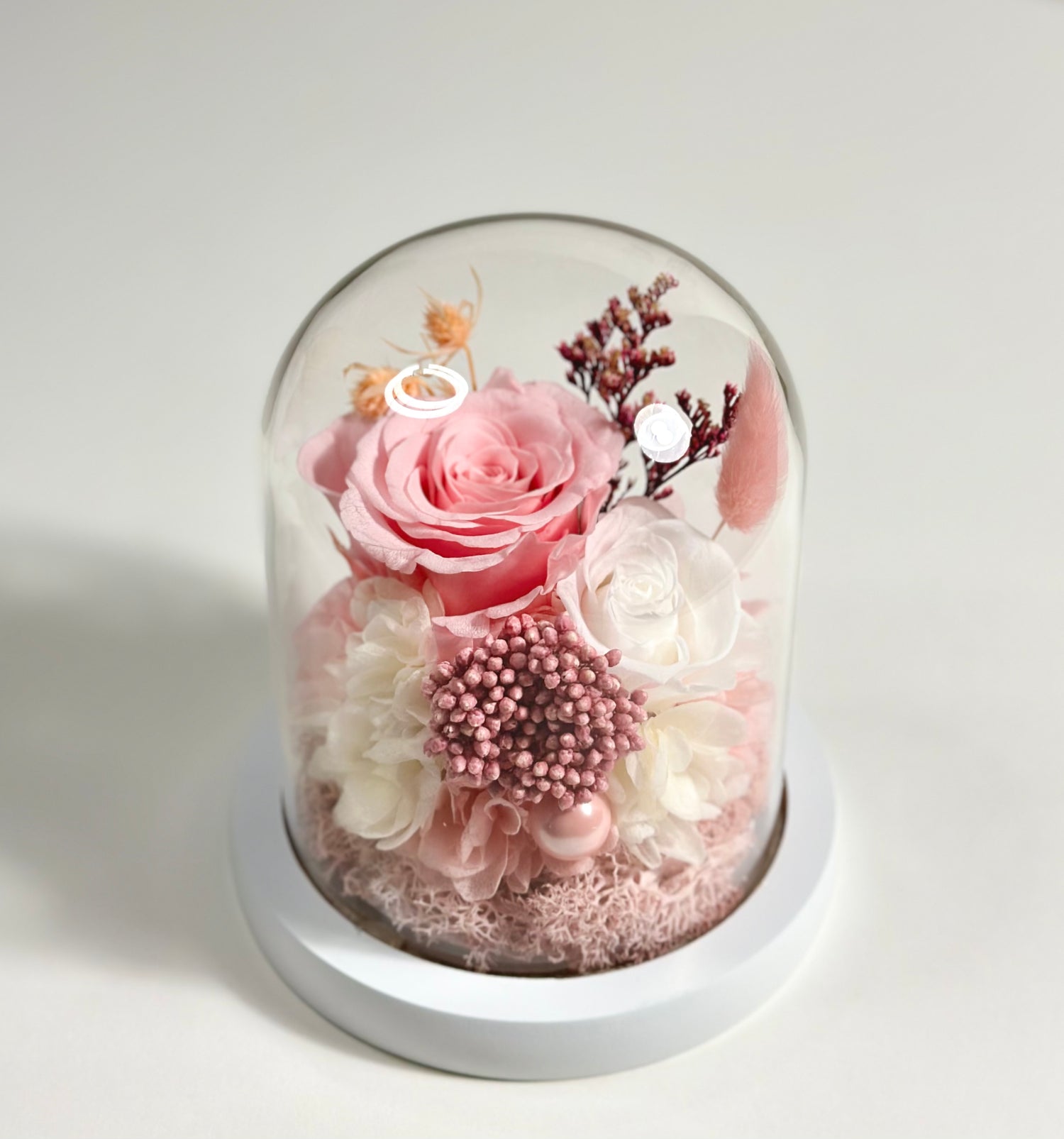 Unique Preserved Flowers Gift Rose In Glass