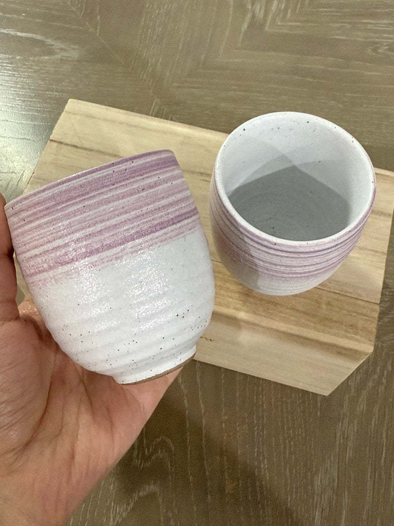 Louis Vuitton Pink Japanese Tea Cups Set of 2 With Box