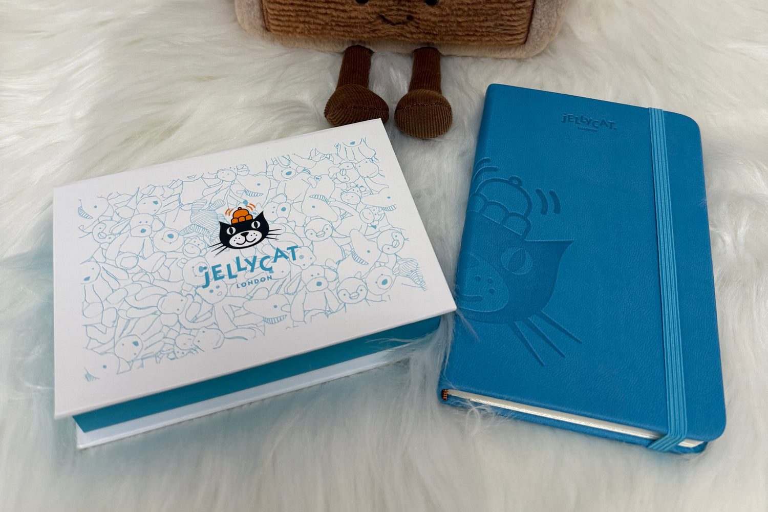 Jellycat Stationary Set (Notebook, Memo Pad and Jellycat Shaped Clips)