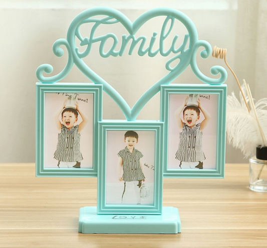 Candy Color 3 Rectangular Family Photo Frame 4-inch