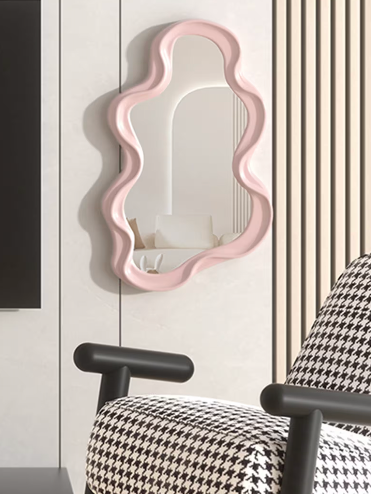 Funky Curve Shaped Mirror Wall Decoration