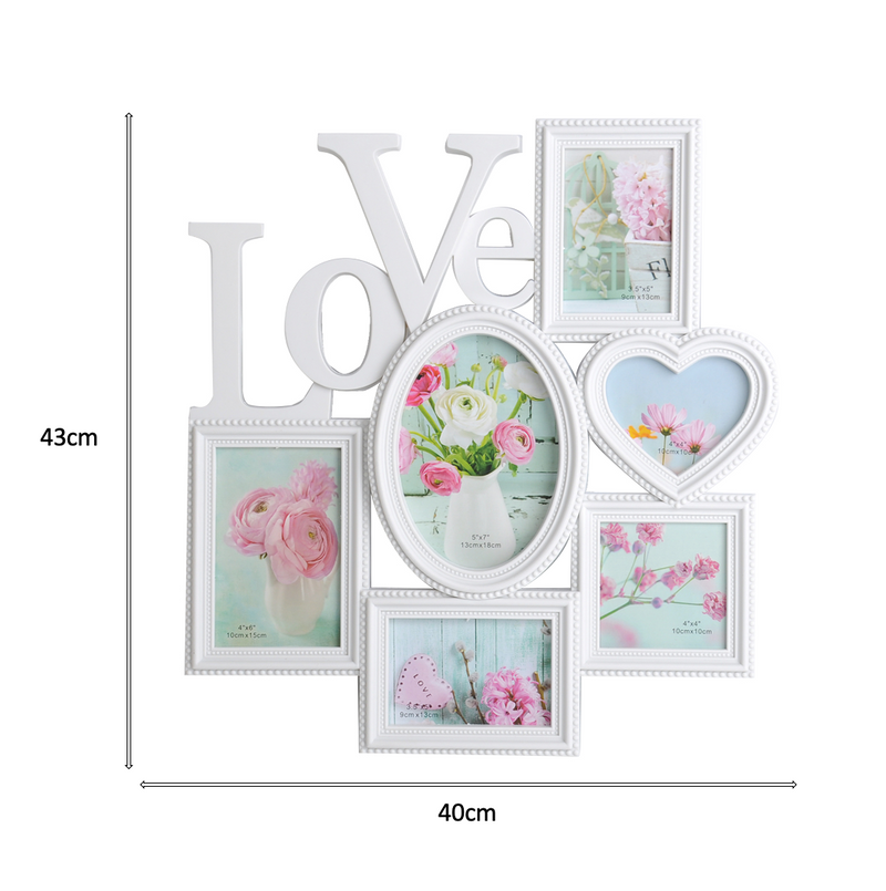 Decorative Wall Hanging Love Collage Picture Photo Frame