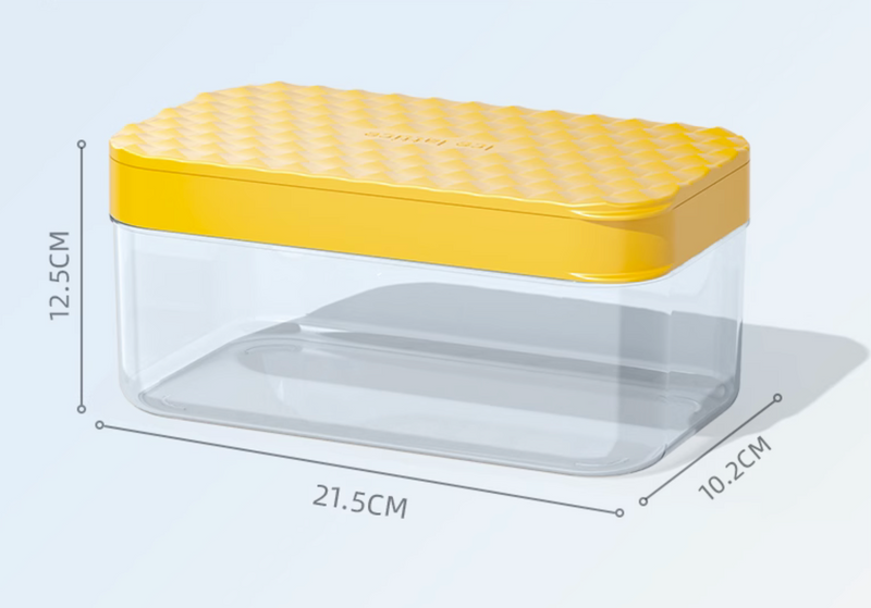 Silicone Ice Cube Tray Mold with Lid and Scoop