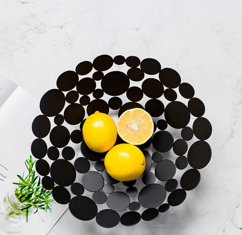 Metal Fruit Bowl Basket Display Dish