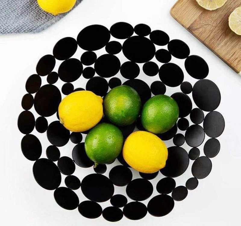 Metal Fruit Bowl Basket Display Dish