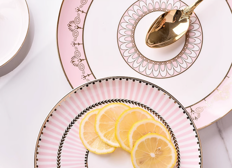 Ceramics Double-Layer Cupcake Stand For Dessert Afternoon Tea Display