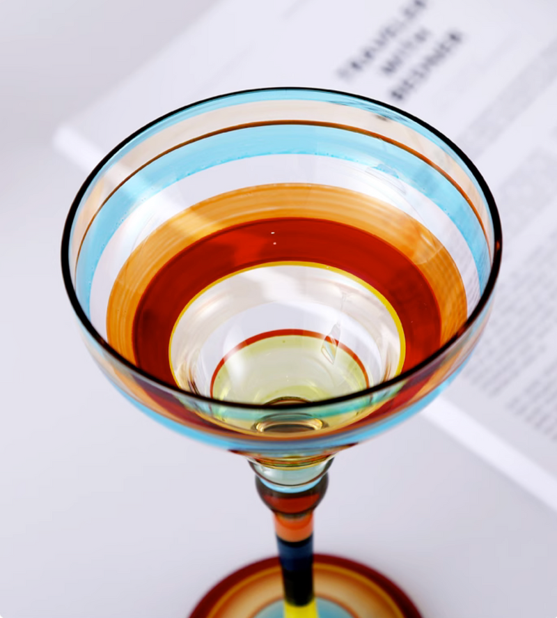 Margarita Wine Glass Colorful Cocktail Champagne Cup