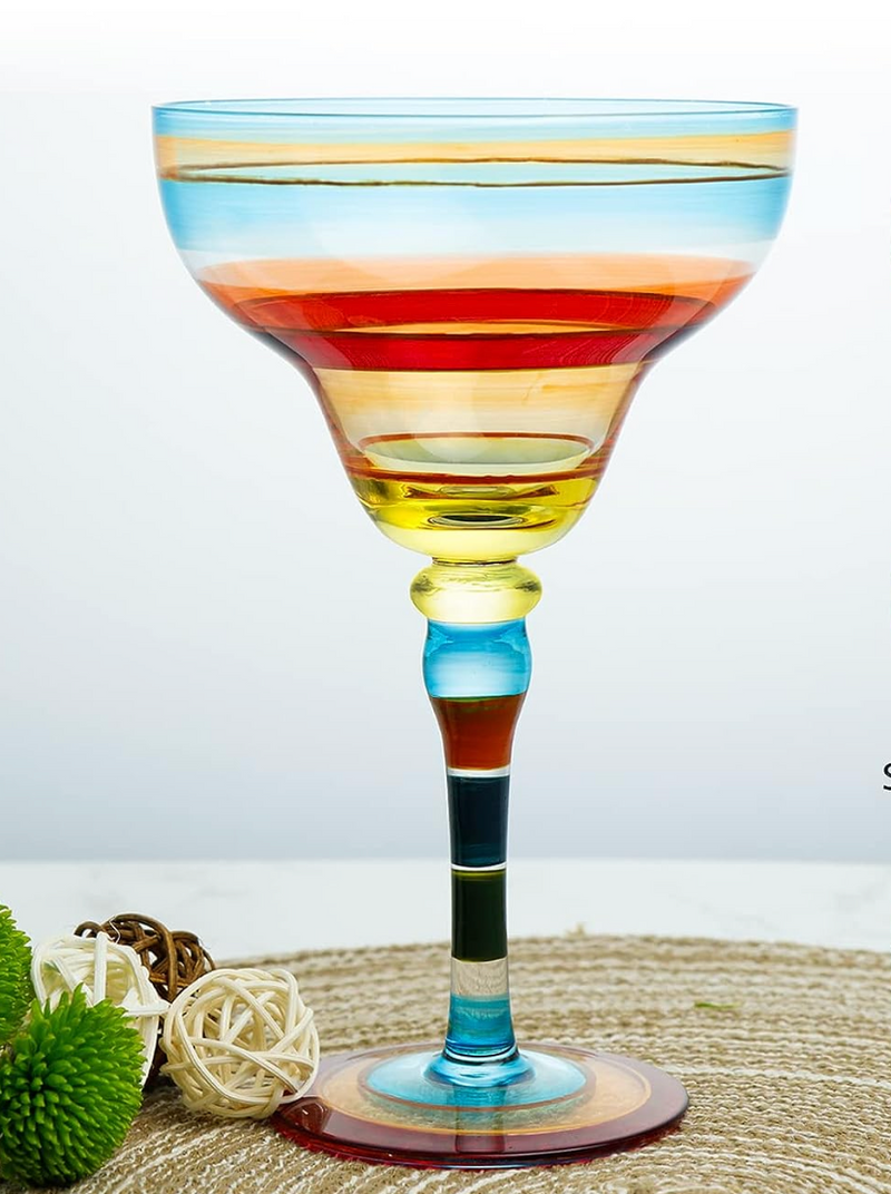 Margarita Wine Glass Colorful Cocktail Champagne Cup