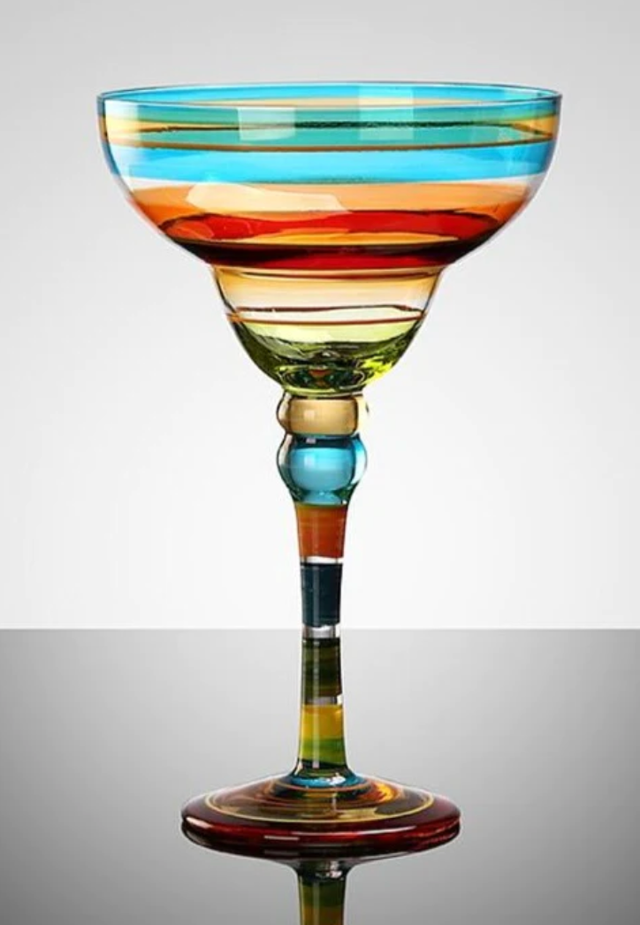 Margarita Wine Glass Colorful Cocktail Champagne Cup