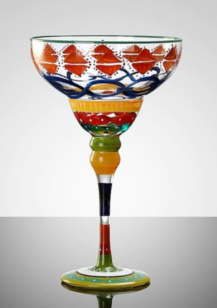 Margarita Wine Glass Colorful Cocktail Champagne Cup