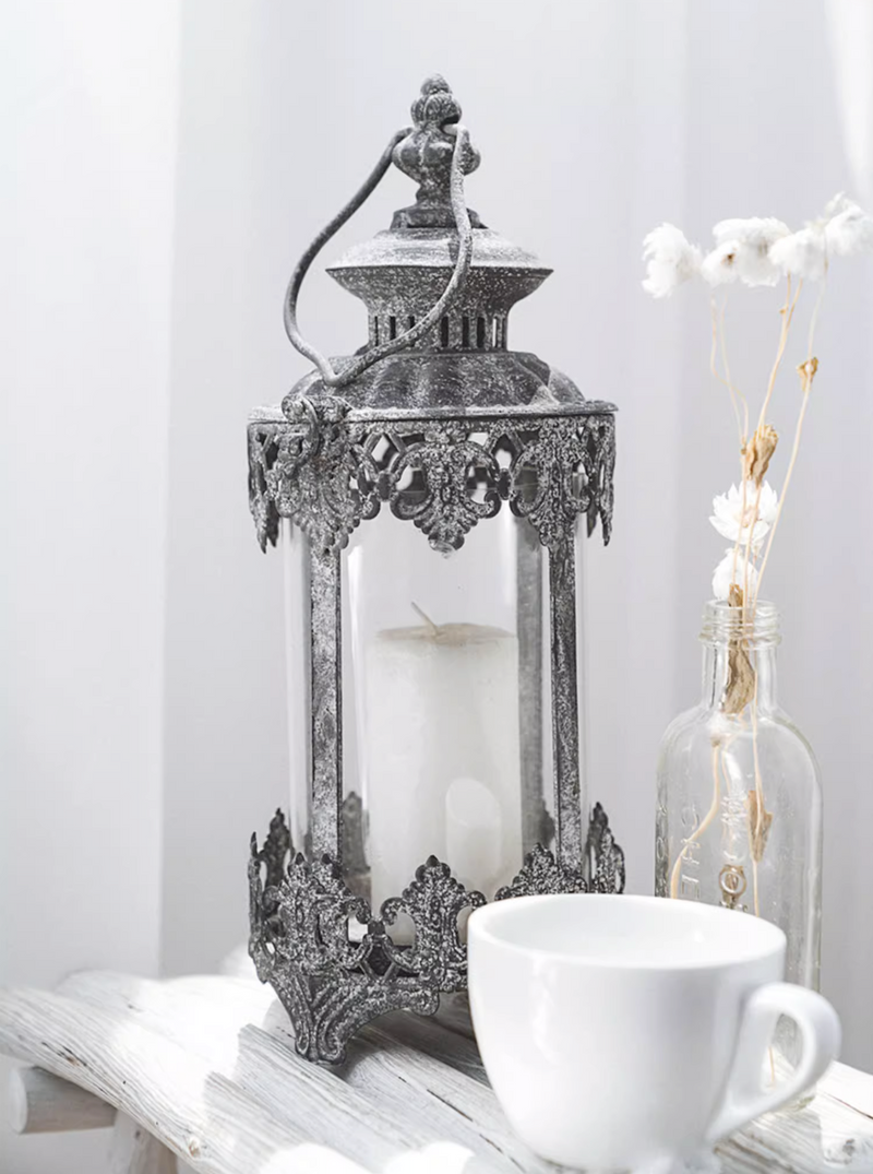 High-end Luxury Vintage Lantern Metal Decorative Candle Holder