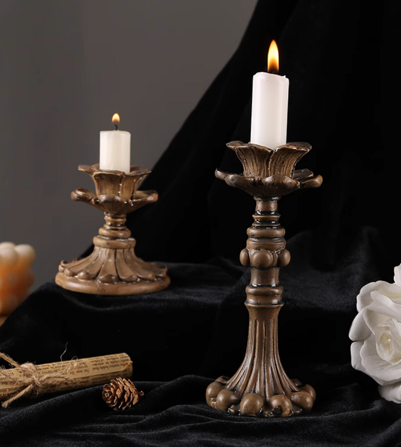 3 Piece Resin Candle Holder Photography Props