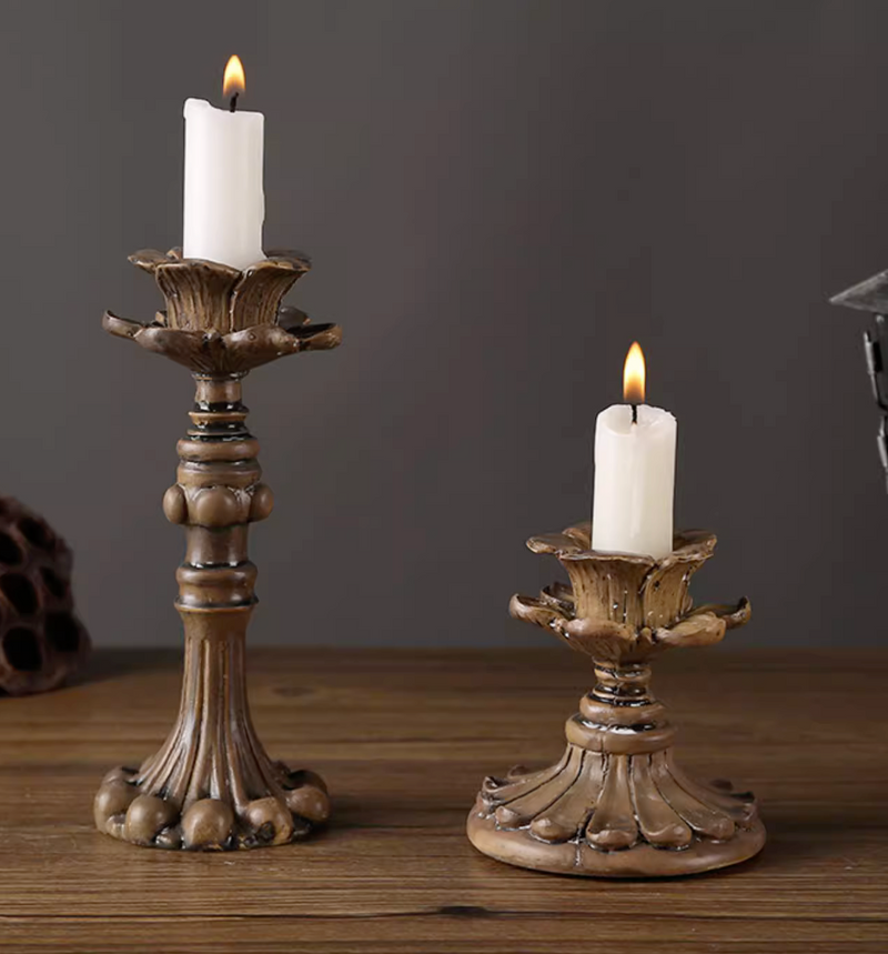 3 Piece Resin Candle Holder Photography Props