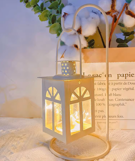 Candle Holder Vintage Decorative Hanging Metal Tabletop Lantern