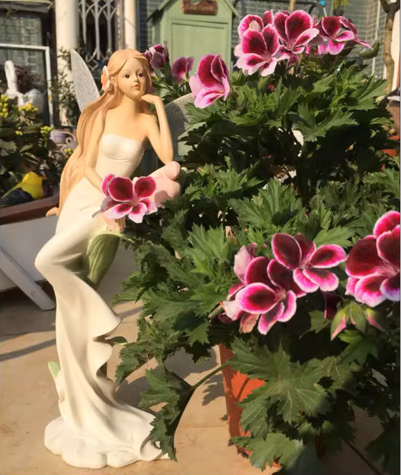 Standing Fairy Garden Statue Resin Outdoor Sculpture