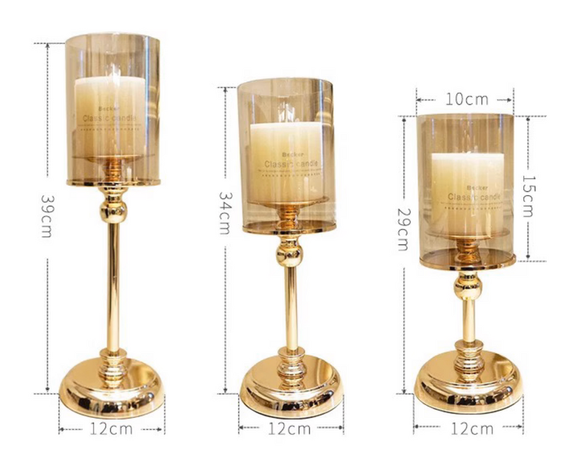 Candle Holder Set of 3 for Table Centerpieces Candlestick Holder Accent Home Decoration