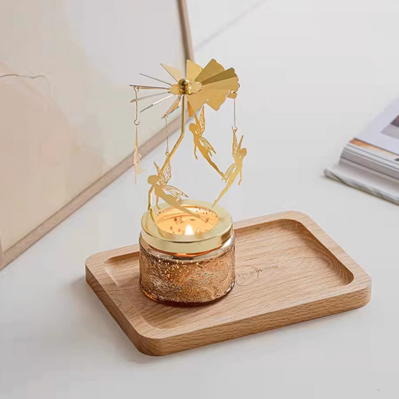 Spinning Candle Holders Rotating Tea Light Holder