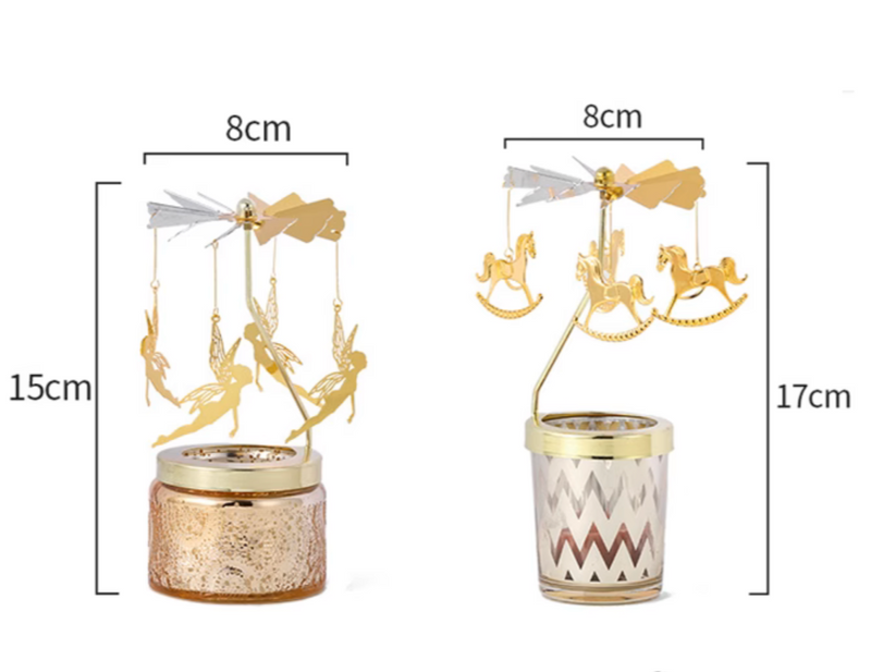 Spinning Candle Holders Rotating Tea Light Holder