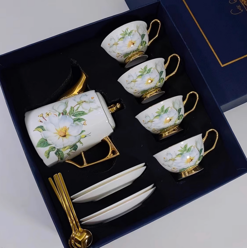 European Luxury Exquisite English Tea Set Teacup Retro Style Cup