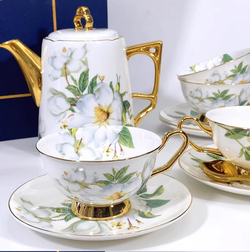 European Luxury Exquisite English Tea Set Teacup Retro Style Cup