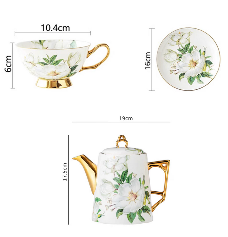 European Luxury Exquisite English Tea Set Teacup Retro Style Cup